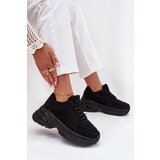 Boto Ladies Sneakers With Rhinestones And Sheepskin Black Zarika | Shoptok.si