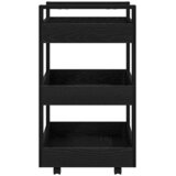  Kuhinjski kolica Crni hrast 60 x 45 x 80 cm Konstruirano drvo | Eponuda.com
