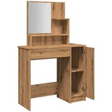 vidaXL Toaletni stol s ogledalom Artisan hrast 86,5x35x136 cm | shoptok.hr