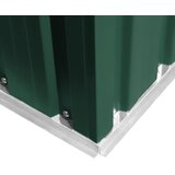  Vrtna kućica za pohranu zelena metalna 204 x 132 x 186 cm | shoptok.hr