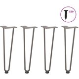 vidaXL noge za ukosnice za stolić za kavu 4 kom 42 cm puni čelik | shoptok.hr