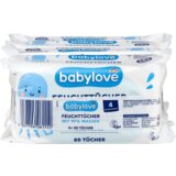 babylove vlažne maramice 99% voda, 4x80kom 320 kom u