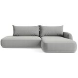 Makamii Svijetlo siva sklopiva kutna garnitura (s desnim kutom/s ležaljkom) Hale – | shoptok.hr