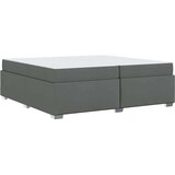  Konstrukcija postelje Temno siva 200 x 200 cm blago | Shoptok.si