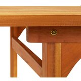 vidaXL Vrtni blagovaonski stol 180 x 90 x 75 cm masivno bagremovo drvo | shoptok.hr