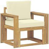  2 Komad Set vanjskih sofa Poliester Bijela i Krem | shoptok.hr