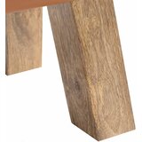  Klupa 40 x 30 x 45 cm Prava koža Smeđa | shoptok.hr