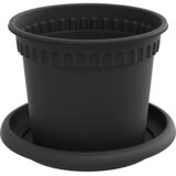  Saksije za biljke 6 pcs Crna Ø 12,5 x 10 cm Plastika | shoptok.hr