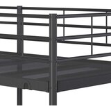 vidaXL Dvoposteljna postelja brez vzmetnice črna 90x200 cm jeklo | Shoptok.si