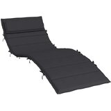  Jastuk za ležaljku crni 180x60x4 cm od tkanine Oxford | shoptok.hr