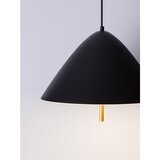 Nova Luce Mat crna metalna LED viseća svjetiljka s metalnim sjenilom ø 40 cm Oros – | shoptok.hr
