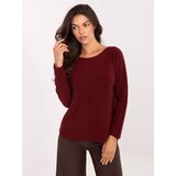Italy Moda Sweater-IT-SW-2219.63-burgundy Cene