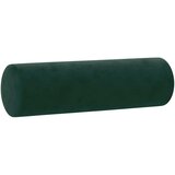  Ukrasni jastuci 2 kom tamnozeleni Ø 15 x 50 cm baršunasti | shoptok.hr