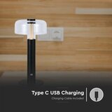  LED prigušiva punjiva stona lampa LED/1W/5V 3000K 1800 mAh crna | Eponuda.com