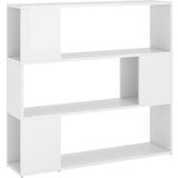 vidaXL Ormarić za knjige / pregrada visoki sjaj bijeli 100x24x94 cm | shoptok.hr