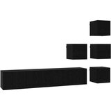  Komplet TV omaric 6 pcs 80 x 30 x 30 cm Črni hrast, (5000247688) | Shoptok.si