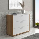 Hom`in komoda, bela, barve hrasta | Shoptok.si