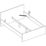 Tvilum Bela zakonska postelja 140x190 cm Naia – | Shoptok.si