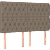  Box spring postelja z vzmetnico LED taupe 140x200 cm blago, (20894768) | Shoptok.si