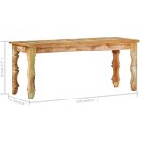  Klupa od masivnog obnovljenog drva 110 x 35 x 45 cm | shoptok.hr