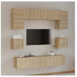  8-dijelni set TV ormarića boja hrasta sonome konstruirano drvo | shoptok.hr