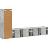  Set TV komoda Zidne 2 pcs Betonski sivi Konstruirano drvo | shoptok.hr
