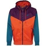 Nike Sportswear Prijelazna jakna petrol / ljubičasto crvena / tamno narančasta