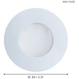 Eglo Margo vanjska ugradbena/1, led, gu10, 5w, bijela | shoptok.hr
