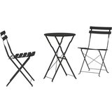 vidaXL Set za bistru na sklapanje od 3 dijela u antracitnoj boji | shoptok.hr