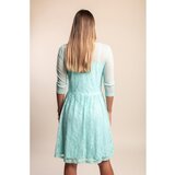 Fenzy Plus Size Čipkasta Obleka, Menta | Shoptok.si