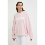 Pinko Bombažen pulover ženski, roza barva, 104266 A25Y