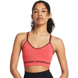 Under Armour bra seamless low long bra pink - Cene