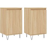 vidaXL Komoda 2 kosa sonoma hrast 40x35x70 cm inženirski les | Shoptok.si