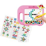 Woopie magnetna ploča Montessori MagPad 84 gumba, rozi | shoptok.hr