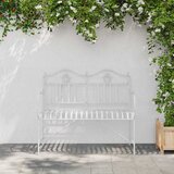  Vrtna klupa Antič White 103,5 x 59 x 89 cm Čelik | shoptok.hr