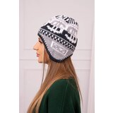 Kesi Women's cap Maryla K406 powdered pink+white+grey | shoptok.hr