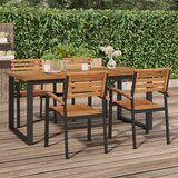  Vrtni stol s U-nogama 180 x 90 x 75 cm od masivnog drva bagrema | shoptok.hr