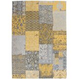 Kayoom RAVNO TKANA PREPROGA Symphony 160 Gold 200/290 cm tkano zlate barve | Shoptok.si