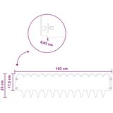  Ograda oko Travnjaka 20 kom. 103 x 25 cm Čelik Maslinastozelena - Maslinastozelena 20 25 cm | shoptok.hr