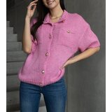 Gemre Soft dark pink short-sleeve sweater Shela | Shoptok.si
