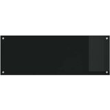 vidaXL Zaščita za kuhinjo 2 pcs Črna 110 x 40 cm kaljeno steklo | Shoptok.si