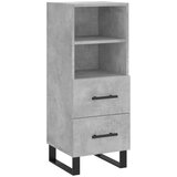 Maison Chic Komoda - Predalnik betonsko siva 34,5x34x90 cm inženirski les, (21718259) Cene