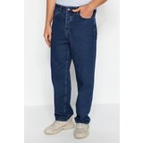 Trendyol Men's Navy Blue Baggy Fit Jeans Denim Pants Cene