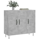  Komoda siva boja betona 90x34x80 cm od konstruiranog drva | shoptok.hr
