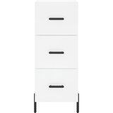  Visoka komoda bijeli 34,5x34x180 cm od konstruiranog drva Slike