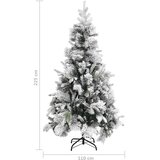  Božićno drvce sa snijegom i šiškama 225 cm PVC i PE | shoptok.hr