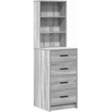  Toaletni stol s ladicama 3 pcs Siva Sonoma Konstruirano drvo | shoptok.hr