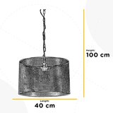 Lesnina XXXL VISEČA NIHALNA SVETILKA FLAM 40/40/100 cm E27 | Shoptok.si