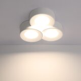 Nettlife Stropna svetilka, nadometna, bela, za hodnik, moderna stropna svetilka, 3 plameni, Gx53, max. 10 W, (22111181) | Shoptok.si