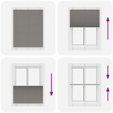 vidaXL Plisirana roleta antracit 110x150 cm širina tkanine 109,4 cm | shoptok.hr